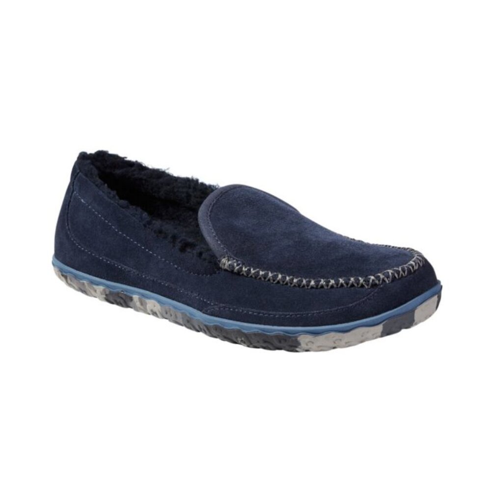 NIB L.L. Bean Men's Mountain Slippers Carbon Navy Size 10